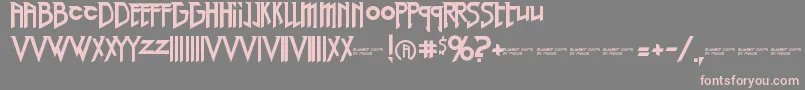 RedRightHand-fontti – vaaleanpunaiset fontit harmaalla taustalla