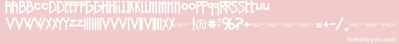 RedRightHand Font – White Fonts on Pink Background