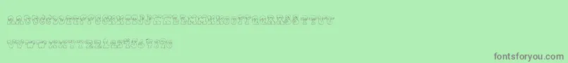 Frostyholiday Font – Gray Fonts on Green Background