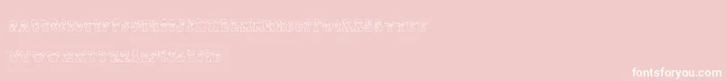 Frostyholiday Font – White Fonts on Pink Background