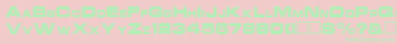 NatalieRegular Font – Green Fonts on Pink Background