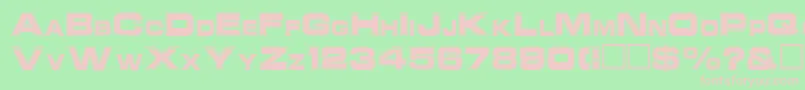 NatalieRegular Font – Pink Fonts on Green Background