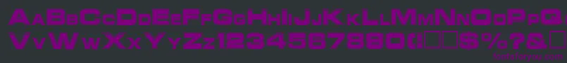 NatalieRegular Font – Purple Fonts on Black Background