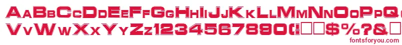 NatalieRegular Font – Red Fonts on White Background