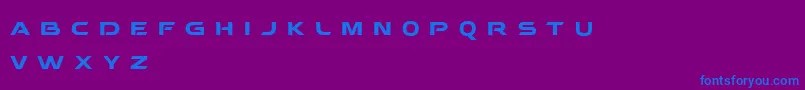 Behatrice-Schriftart – Blaue Schriften auf violettem Hintergrund