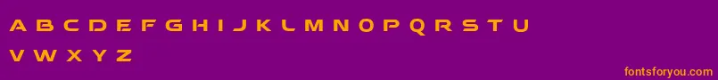 Behatrice Font – Orange Fonts on Purple Background