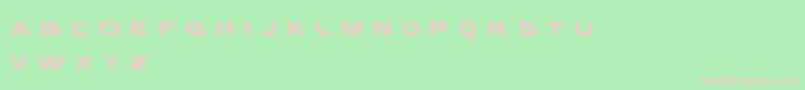 Behatrice Font – Pink Fonts on Green Background