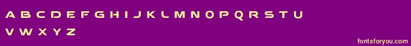 Behatrice Font – Yellow Fonts on Purple Background