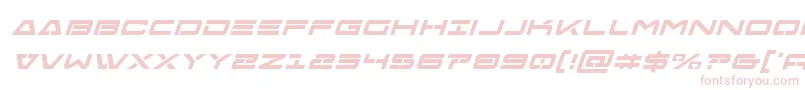 Freeagentboldital-Schriftart – Rosa Schriften auf weißem Hintergrund
