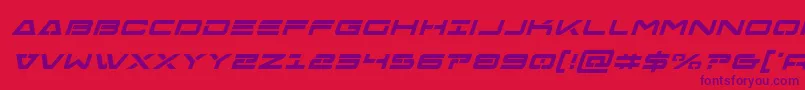 Freeagentboldital Font – Purple Fonts on Red Background