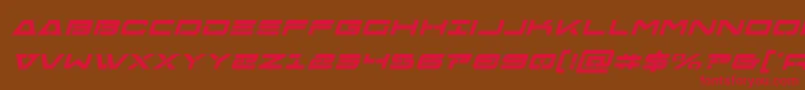 Freeagentboldital Font – Red Fonts on Brown Background