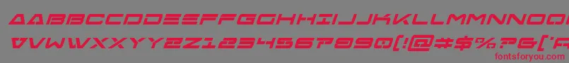 Freeagentboldital Font – Red Fonts on Gray Background