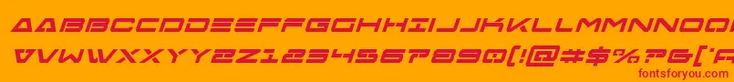 Freeagentboldital Font – Red Fonts on Orange Background