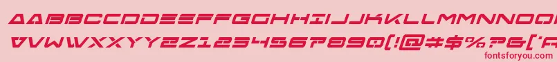Freeagentboldital Font – Red Fonts on Pink Background