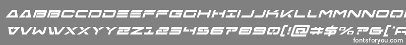Freeagentboldital Font – White Fonts on Gray Background