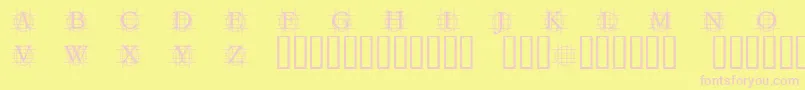 Шрифт GrafboldBold – розовые шрифты на жёлтом фоне