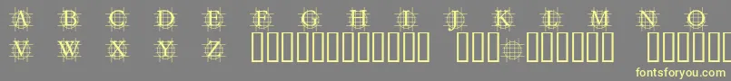 GrafboldBold Font – Yellow Fonts on Gray Background