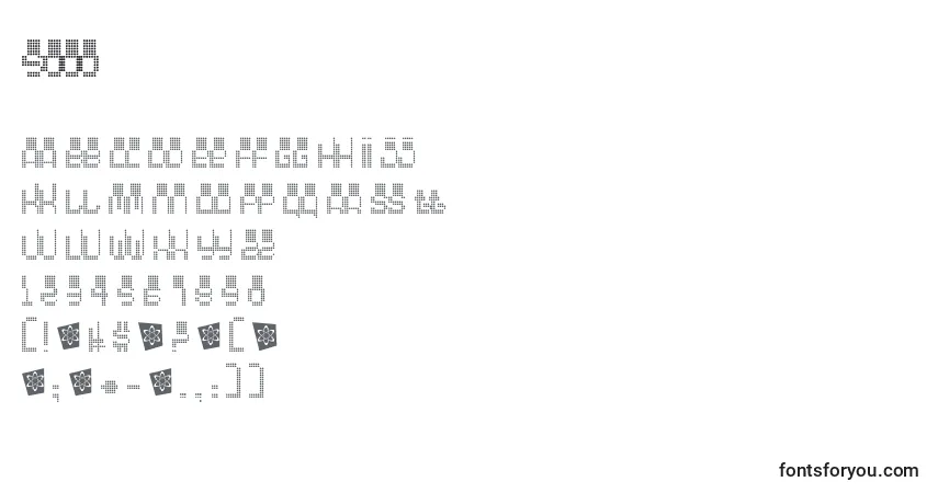 Czcionka 5000 – alfabet, cyfry, specjalne znaki