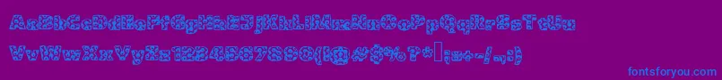 En savoir plus sur la police Metalic Police Metalic – polices bleues sur fond violet
