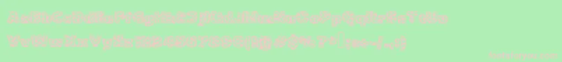 Metalic Font – Pink Fonts on Green Background