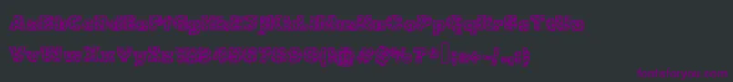 Metalic Font – Purple Fonts on Black Background