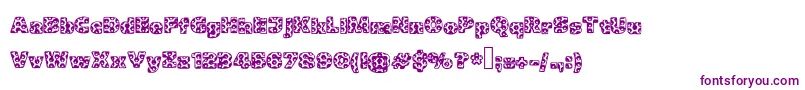 Metalic Font – Purple Fonts on White Background