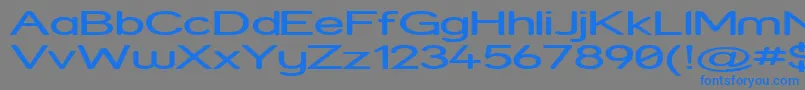 Strexp Font – Blue Fonts on Gray Background