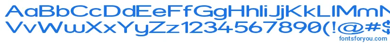 Strexp Font – Blue Fonts on White Background
