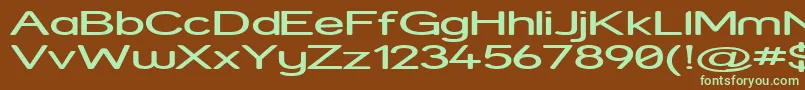 Strexp Font – Green Fonts on Brown Background