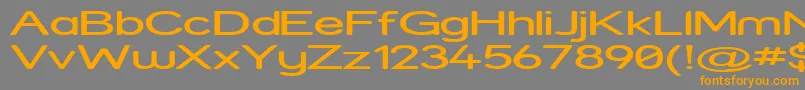 Strexp-Schriftart – Orangefarbene Schriften auf grauem Hintergrund
