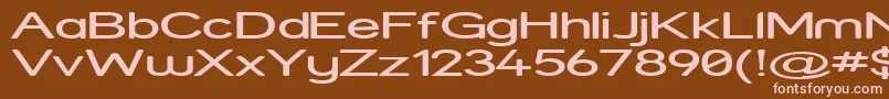 Strexp Font – Pink Fonts on Brown Background