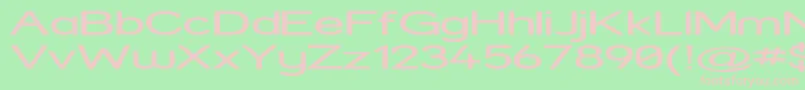 Strexp Font – Pink Fonts on Green Background