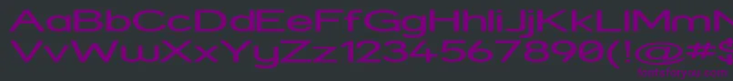 フォントStrexp – 黒い背景に紫のフォント