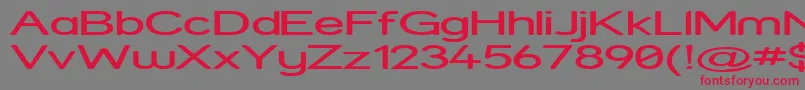 Strexp Font – Red Fonts on Gray Background