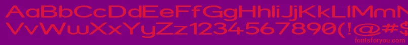 Strexp Font – Red Fonts on Purple Background