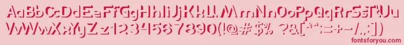 Exposure Font – Red Fonts on Pink Background