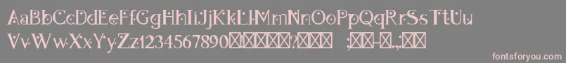 DapandoraRegular Font – Pink Fonts on Gray Background