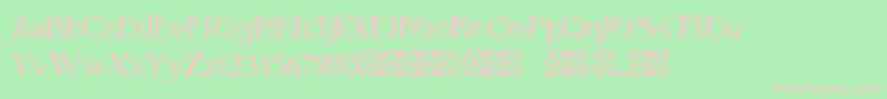 DapandoraRegular Font – Pink Fonts on Green Background
