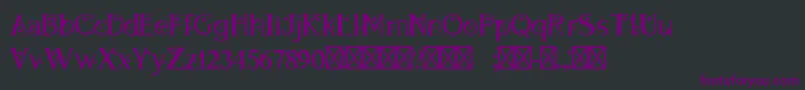 DapandoraRegular Font – Purple Fonts on Black Background