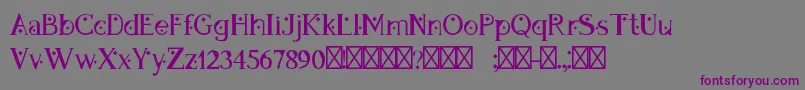 DapandoraRegular Font – Purple Fonts on Gray Background