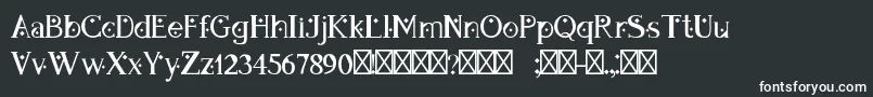 DapandoraRegular Font – White Fonts on Black Background