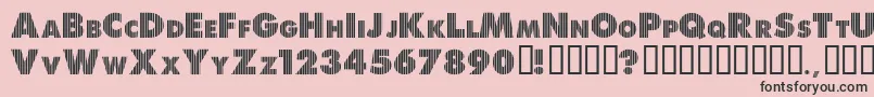 ShreddedForYou Font – Black Fonts on Pink Background