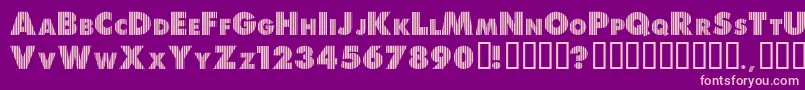 ShreddedForYou Font – Pink Fonts on Purple Background