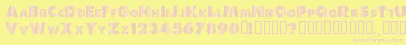 ShreddedForYou Font – Pink Fonts on Yellow Background