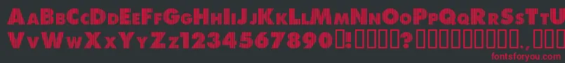 ShreddedForYou Font – Red Fonts on Black Background