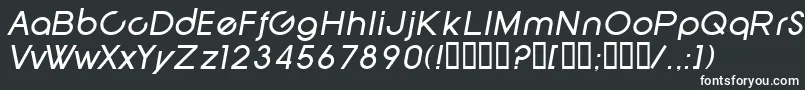 フォントSfNewRepublicItalic – 白い文字