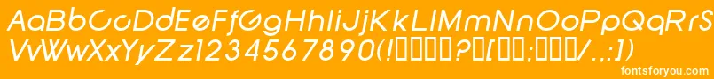 fuente SfNewRepublicItalic – Fuentes Blancas Sobre Fondo Naranja