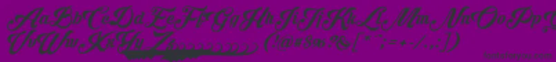 Krinkesdecorpersonal Font – Black Fonts on Purple Background