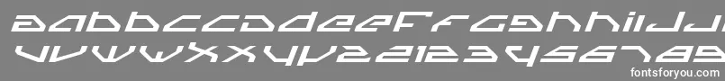 SpylordExpandedItalic Font – White Fonts on Gray Background