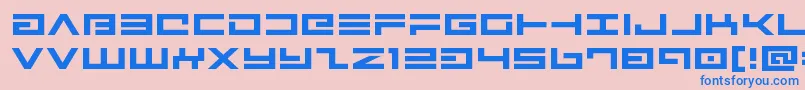 Avengerexpand Font – Blue Fonts on Pink Background